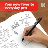 image:imageStaples TRU RED Retractable Gel Pens Medium Point 07mm Blue Ink 12 Pack  QuickDry Pens for Smooth SmearFree WritingBlack