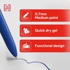 image:imageStaples TRU RED Retractable Gel Pens Medium Point 07mm Blue Ink 12 Pack  QuickDry Pens for Smooth SmearFree WritingBlue