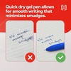 image:imageStaples TRU RED Retractable Gel Pens Medium Point 07mm Blue Ink 12 Pack  QuickDry Pens for Smooth SmearFree WritingBlue