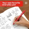 image:imageStaples TRU RED Retractable Gel Pens Medium Point 07mm Blue Ink 12 Pack  QuickDry Pens for Smooth SmearFree WritingRed