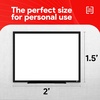 image:imageTRU RED Steel Magnetic Whiteboard  Dry Erase Board for Wall White Board with Satin Frame 2 ft x 15 ftBlack