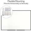 image:imageTRU RED Steel Magnetic Whiteboard  Dry Erase Board for Wall White Board with Satin Frame 2 ft x 15 ftBlack