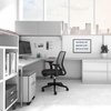 image:imageTRU RED Steel Magnetic Whiteboard  Dry Erase Board for Wall White Board with Satin Frame 2 ft x 15 ftBlack