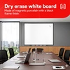 image:imageTRU RED Steel Magnetic Whiteboard  Dry Erase Board for Wall White Board with Satin Frame 2 ft x 15 ftBlack