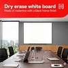 image:imageTRU RED Steel Magnetic Whiteboard  Dry Erase Board for Wall White Board with Satin Frame 2 ft x 15 ftBlack