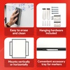 image:imageTRU RED Steel Magnetic Whiteboard  Dry Erase Board for Wall White Board with Satin Frame 2 ft x 15 ftBlack