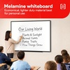 image:imageTRU RED Steel Magnetic Whiteboard  Dry Erase Board for Wall White Board with Satin Frame 2 ft x 15 ftBlack