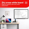 image:imageTRU RED Steel Magnetic Whiteboard  Dry Erase Board for Wall White Board with Satin Frame 2 ft x 15 ftBlack