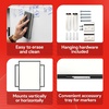 image:imageTRU RED Steel Magnetic Whiteboard  Dry Erase Board for Wall White Board with Satin Frame 2 ft x 15 ftBlack