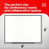 image:imageTRU RED Steel Magnetic Whiteboard  Dry Erase Board for Wall White Board with Satin Frame 2 ft x 15 ftBlack