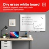 image:imageTRU RED Steel Magnetic Whiteboard  Dry Erase Board for Wall White Board with Satin Frame 2 ft x 15 ftGray