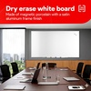 image:imageTRU RED Steel Magnetic Whiteboard  Dry Erase Board for Wall White Board with Satin Frame 2 ft x 15 ftGray