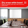 image:imageTRU RED Steel Magnetic Whiteboard  Dry Erase Board for Wall White Board with Satin Frame 2 ft x 15 ftGray