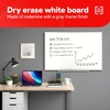 image:imageTRU RED Steel Magnetic Whiteboard  Dry Erase Board for Wall White Board with Satin Frame 2 ft x 15 ftGray