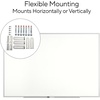 image:imageTRU RED Steel Magnetic Whiteboard  Dry Erase Board for Wall White Board with Satin Frame 2 ft x 15 ftGray