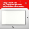 image:imageTRU RED Steel Magnetic Whiteboard  Dry Erase Board for Wall White Board with Satin Frame 2 ft x 15 ftGray