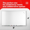 image:imageTRU RED Steel Magnetic Whiteboard  Dry Erase Board for Wall White Board with Satin Frame 2 ft x 15 ftGray