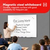 image:imageTRU RED Steel Magnetic Whiteboard  Dry Erase Board for Wall White Board with Satin Frame 2 ft x 15 ftGray