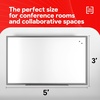 image:imageTRU RED Steel Magnetic Whiteboard  Dry Erase Board for Wall White Board with Satin Frame 2 ft x 15 ftGunmetal