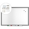 image:imageTRU RED Steel Magnetic Whiteboard  Dry Erase Board for Wall White Board with Satin Frame 2 ft x 15 ftGunmetal