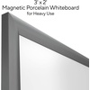image:imageTRU RED Steel Magnetic Whiteboard  Dry Erase Board for Wall White Board with Satin Frame 2 ft x 15 ftGunmetal