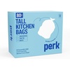 image:imagePERK 13 Gallon Kitchen Trash Bag Low Density 09 Mil80 Pack