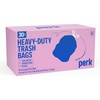 image:imagePERK Clear 10 Gallon Kitchen Trash Bag 24inch x 24inch High Density 036 mil 300 BagsBox33 Gallon