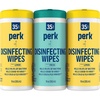 image:imagePerk Disinfecting Wipes Fresh amp Lemon Scent 35 WipesCanister  MultiSurface Cleaning Wipes for Home Office amp Classroom