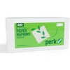 image:imagePerk Eco Recycled Lunch Napkin 1ply White 400 NapkinsPack 12 PacksCarton1 Pack