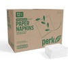 image:imagePerk Eco Recycled Lunch Napkin 1ply White 400 NapkinsPack 12 PacksCarton12 Pack