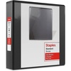 image:imageStaples 3Ring Binder 2 DRing White HighCapacity Organizer for Home Office amp School Holds up to 480 Sheets 6PackBlack