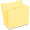 image:imageStaples Reinforced File Folders Letter Size 13Cut Tabs Assorted Colors HeavyDuty 105Point Stock 100BoxYellow