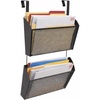 image:imageStaples TRU RED Mesh Letter Wall File 1  Pocket Black  Wall  Mounted File Organizer for Mail Documents and Quick  Access Storage2 Pack