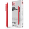 image:imageStaples TRU RED Retractable Gel Pens Medium Point 07mm Blue Ink 12 Pack  QuickDry Pens for Smooth SmearFree WritingRed