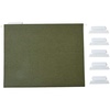 image:imageTRU RED Hanging File Folders Letter Size 5Tab Standard Green HeavyDuty Construction  250Box5Tab