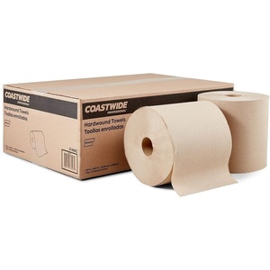image:imageCoastwide Professional Recycled Hardwound Paper Towels 1Ply 800 ftRoll 6 RollsCarton