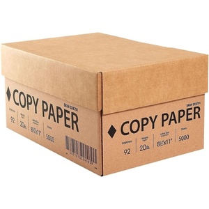 image:imagePrinter Paper 85 x 11 Inch 20 lb 92 Bright White Sheets 10 Ream Carton10 Reams