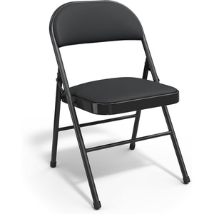 image:imageSTAPLES Folding amp Stacking Chair Faux Leather