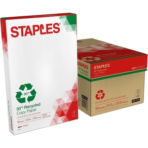 image:imageStaples 30 Recycled Copy Paper 8 12 x 11 Case For Office School amp Home11 x 17