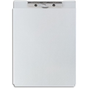 image:imageStaples Aluminum Storage Clipboard Letter Size Silver  HeavyDuty Clipboard with Storage