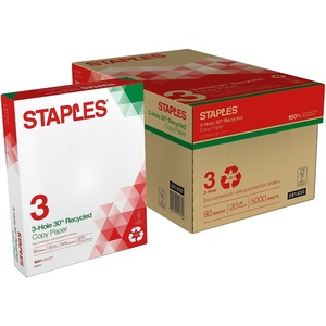 image:imageStaples Copy Paper 8 12 x 11 3 Hole Punched Case For Office School amp Home5 000 Sheets