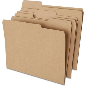 image:imageStaples File Folders Letter Size 13Cut Tabs Assorted Colors Durable 105Point Paper Stock 100PackKraft