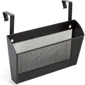 image:imageStaples TRU RED Mesh Letter Wall File 1  Pocket Black  Wall  Mounted File Organizer for Mail Documents and Quick  Access Storage1 Pack