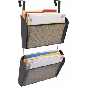 image:imageStaples TRU RED Mesh Letter Wall File 1  Pocket Black  Wall  Mounted File Organizer for Mail Documents and Quick  Access Storage2 Pack