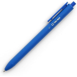 image:imageStaples TRU RED Retractable Gel Pens Medium Point 07mm Blue Ink 12 Pack  QuickDry Pens for Smooth SmearFree WritingBlue