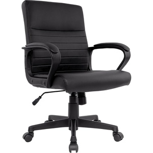 image:imageStaples Tervina Luxura MidBack Manager Chair Black 2Pack