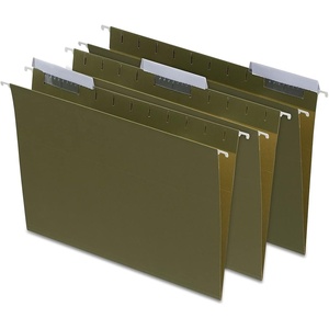 image:imageTRU RED Hanging File Folders Letter Size 5Tab Standard Green HeavyDuty Construction  250Box3Tab