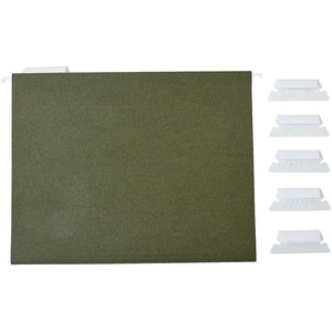 image:imageTRU RED Hanging File Folders Letter Size 5Tab Standard Green HeavyDuty Construction  250Box5Tab