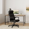 image:imageSTAPLES Rutherford Ergonomic Manager amp Executive Office Chair High Back Swivel Adjustable Height Luxura Faux Leather GrayBlack