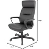 image:imageSTAPLES Rutherford Ergonomic Manager amp Executive Office Chair High Back Swivel Adjustable Height Luxura Faux Leather GrayBlack